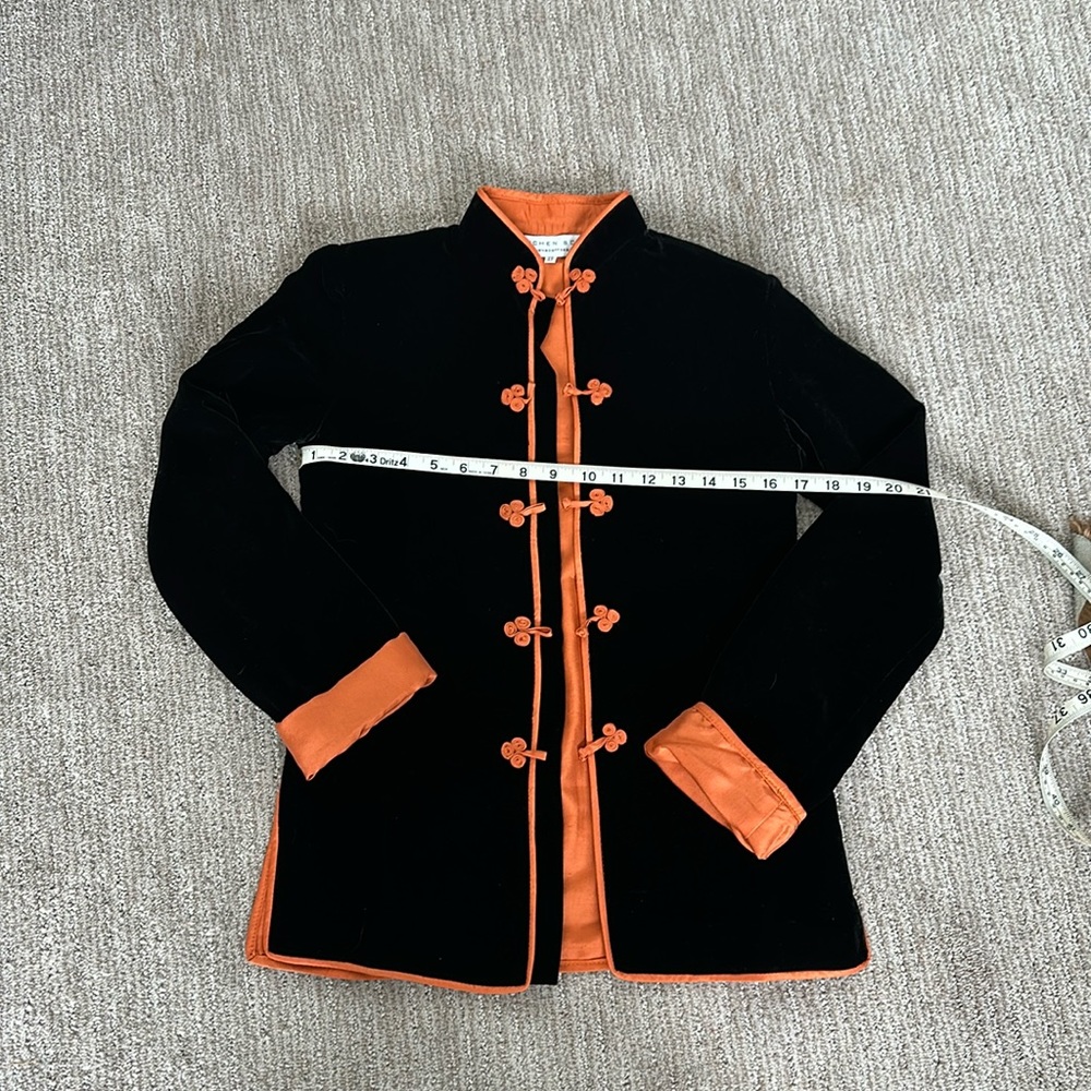 Japanese style Gretchen Scott XS Black Velvet Jacket